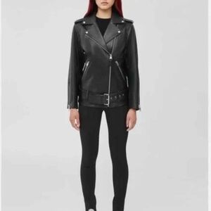 Mackage for Atrizia Oversized Motorcycle Jacket